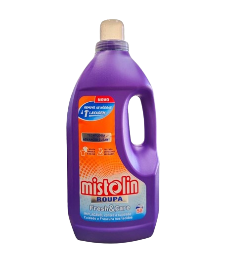 Detergente Roupa Mistolin Fresh & Care 2,9 lt