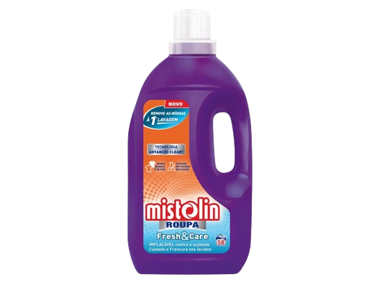 Mistolin Detergente Roupa Fresh&Care 58Doses 2,9L