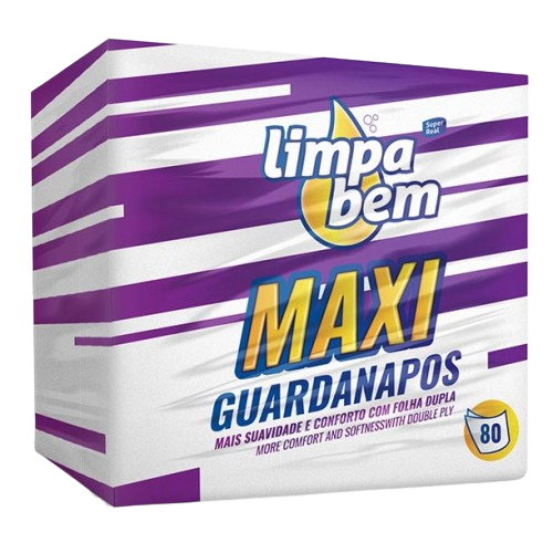 Guardanapos Limpabem Maxi Folha Dupla 80 un