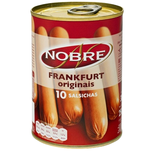 Salsichas Nobre Frankfurt Originais 10 un 250 g