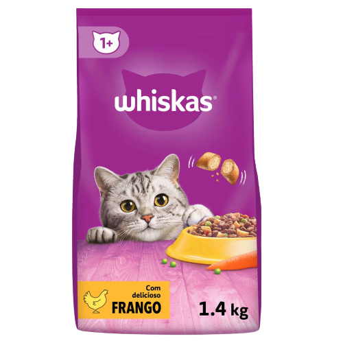 Ração Whiskas Galinha Gato 1,4 kg