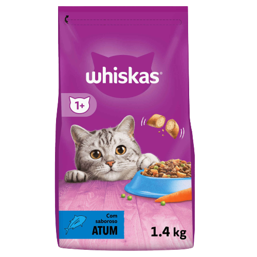 Ração Whiskas Atum Gato 1,4 kg