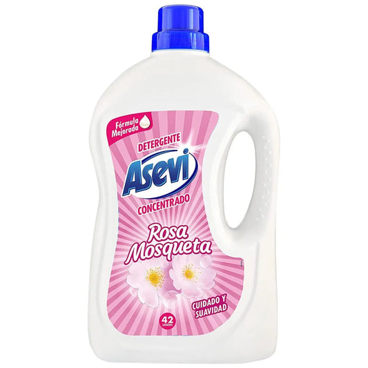 Detergente Roupa Asevi Rosa Mosqueta 44 doses 2376 ml