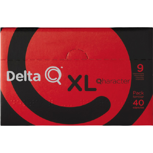 Café Delta Q Qharacter Intensidade 9 XL 40 cápsulas